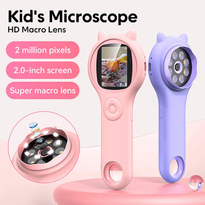 Chibi Digital Kids Optical 500X Microscope With Photo & Video Function