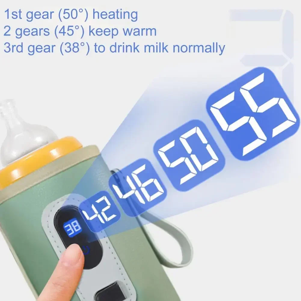 Chibi Baby Milk Bottle Warmer Bag with Digital Display