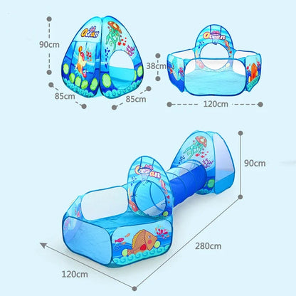 3 in 1 Chibi Baby Tent & Pool with Balls