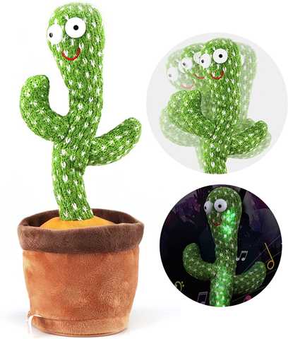 Chibi Interactive Dancing Plush Cactus